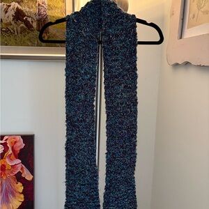 Y2K Hand knit colourful chunky scarf